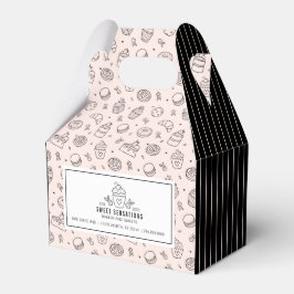 Cubierta rosa cúrcuma Pequeña Caja de Favor para E