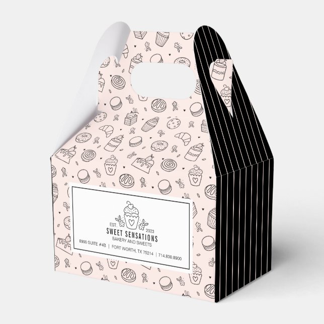 Cubierta rosa cúrcuma Pequeña Caja de Favor para E (Front Side)