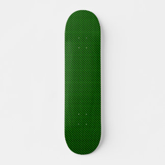 Cubierta verde del monopatín de la fibra de