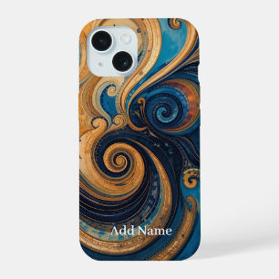 Cubierta vibrante de teléfono de arte Swirl - Pers