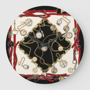 Cubierta vintage: Patrón de reloj de cadena