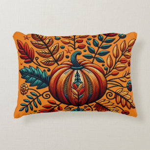 Cubiertas y almohadas de duvet de bordado otoñal