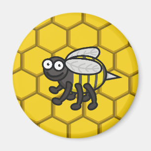 Cubierto en imán de las abejas