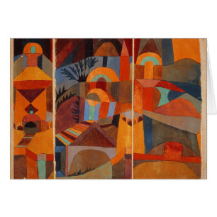 Cubismo abstracto colorido Klee jardines del templ