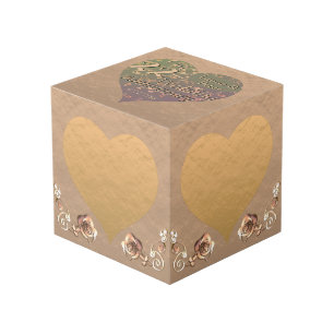 Cubo 22.º Boda Aniversario Coppery Plum Cube