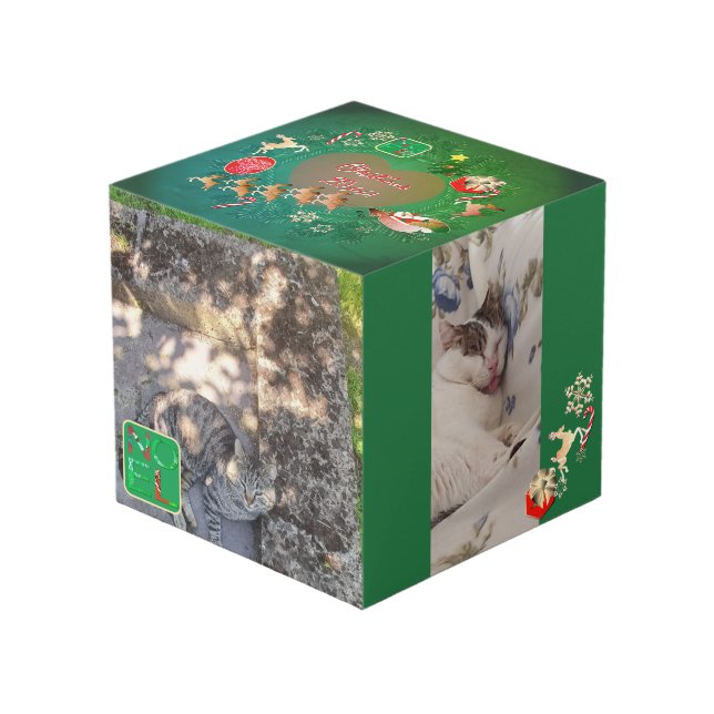 Cubo 4 Photos Christmas Photo Cube (Angulo Anverso)