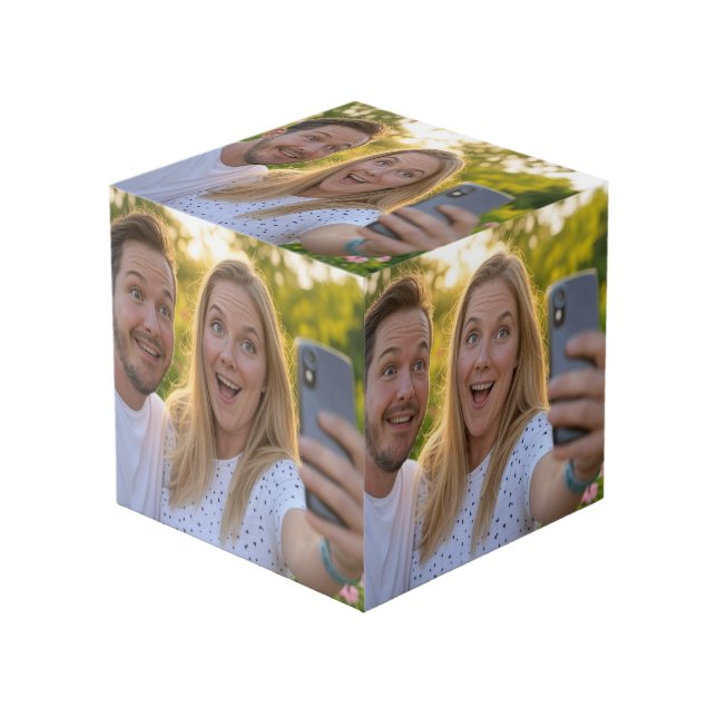 Cubo Agregar personalización de selfie (Angulo Anverso)