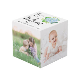 Cubo Ama a tu madre Collage de fotos familiar Hydrangea