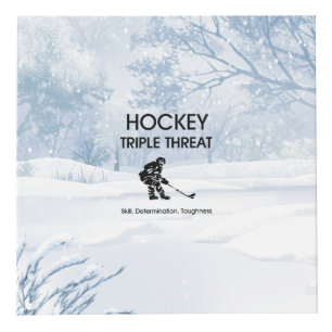 Cubo Amenaza SUPERIOR del triple del hockey