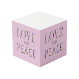 Cubo Amor y paz - Diseño de Letras Gemstone