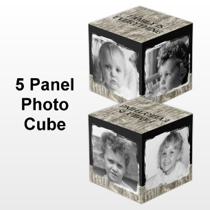 Cubo Añadir 4 imágenes familiares de color gris negro r