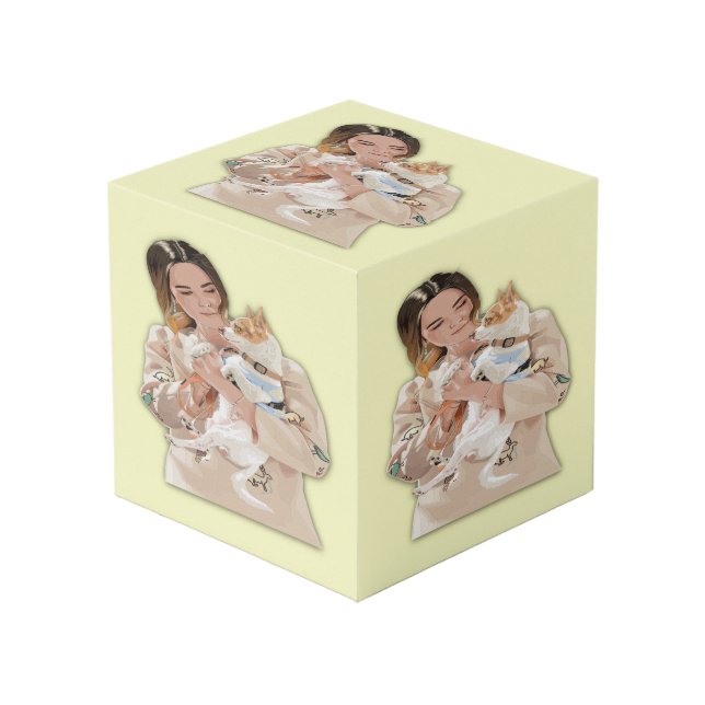 Cubo Añadir imagen personalizada (Angulo Anverso)