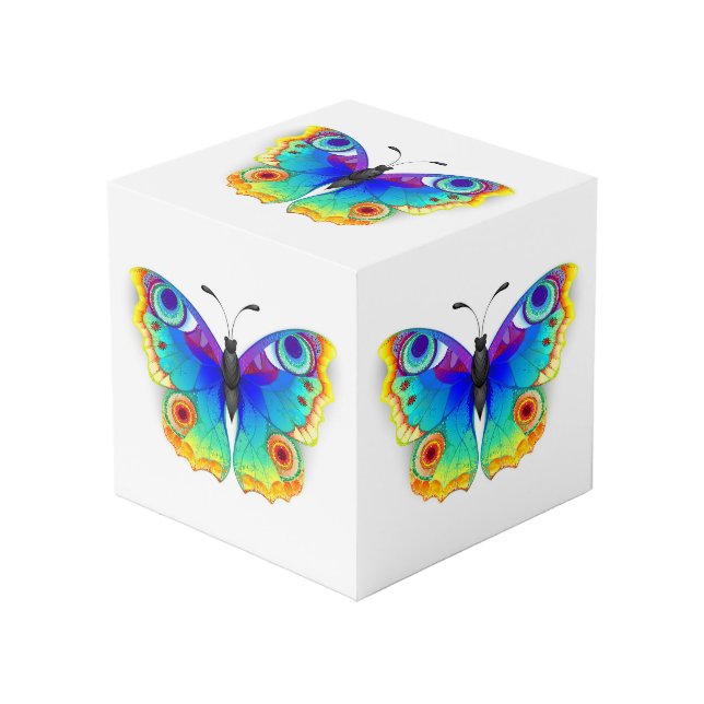 Cubo Arcoiris mariposa Peacock Eye (Angulo Anverso)