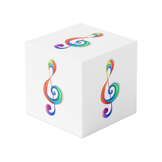 Cubo Arroyo arcoiris estratificado (Angulo Anverso)
