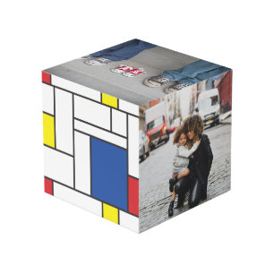 Cubo Arte Fotográfico Moderno Geo De Stijl Minimalista 