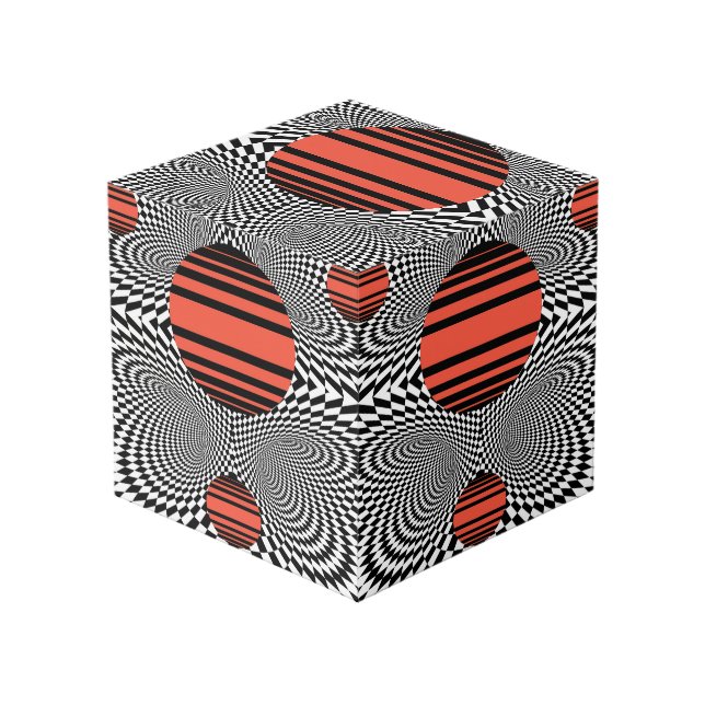 Cubo Arte Op Memphis (Angulo Anverso)