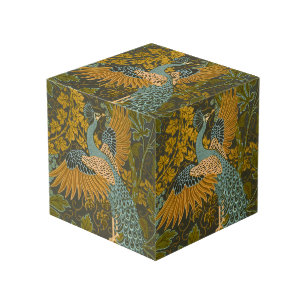 Cubo Artes y Oficios Walter Crane Patrón de Pavo Real
