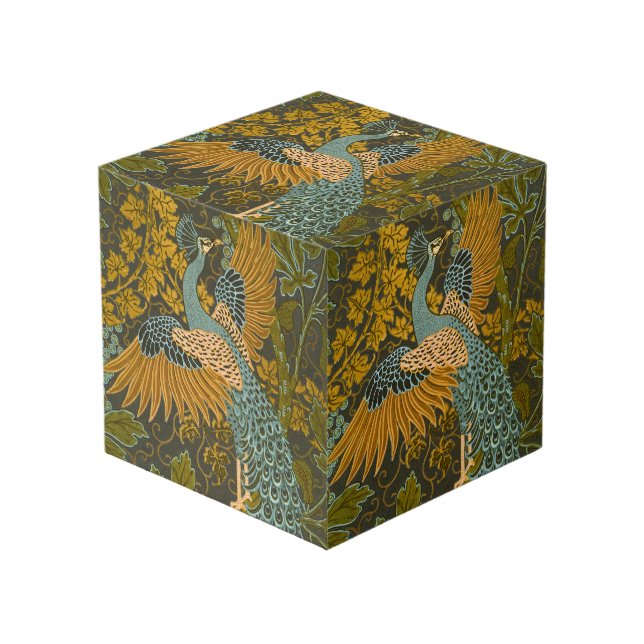 Cubo Artes y Oficios Walter Crane Patrón de Pavón (Angulo Anverso)