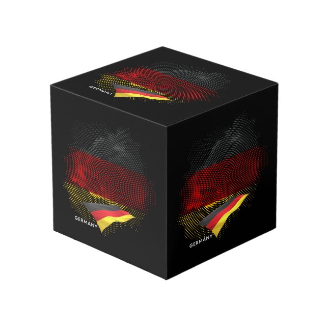 Cubo bandera de Alemania (Angulo Anverso)