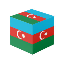 Cubo Bandera de Azerbaiyán