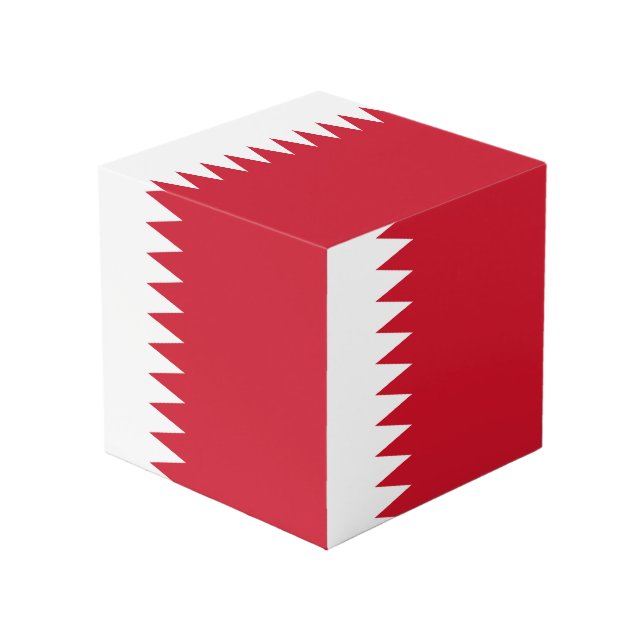 Cubo Bandera de Bahréin (Angulo Anverso)