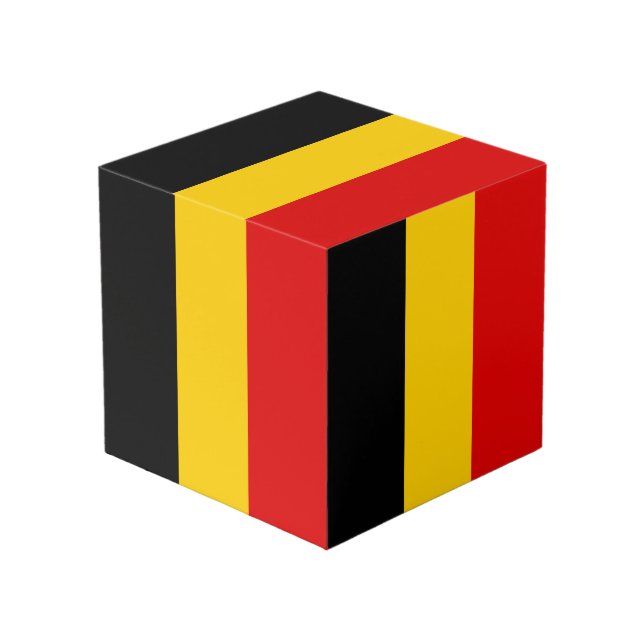Cubo Bandera de Bélgica (Angulo Anverso)