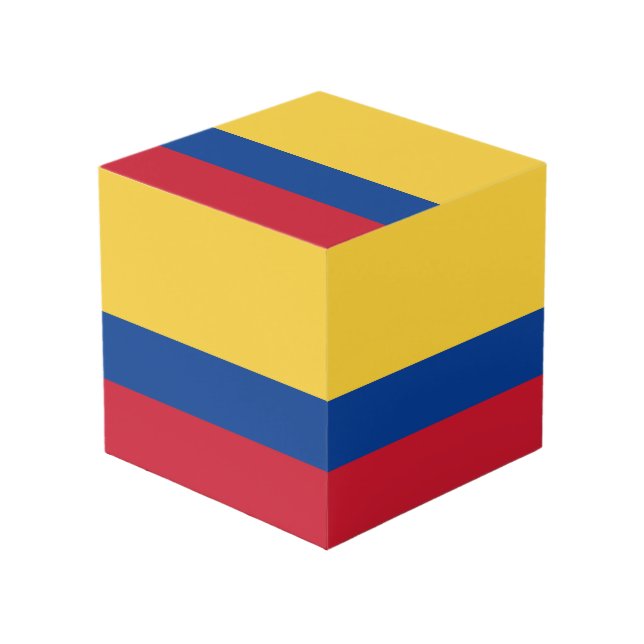 Cubo Bandera de Colombia (Angulo Anverso)