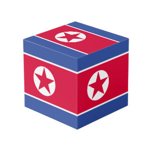 Cubo Bandera de Corea del Norte