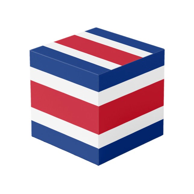 Cubo Bandera de Costa Rica (Angulo Anverso)