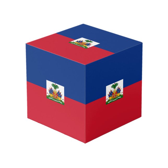 Cubo Bandera de Haití (Angulo Anverso)