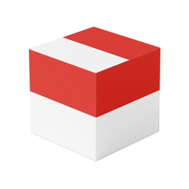 Cubo Bandera de Indonesia (Angulo Anverso)