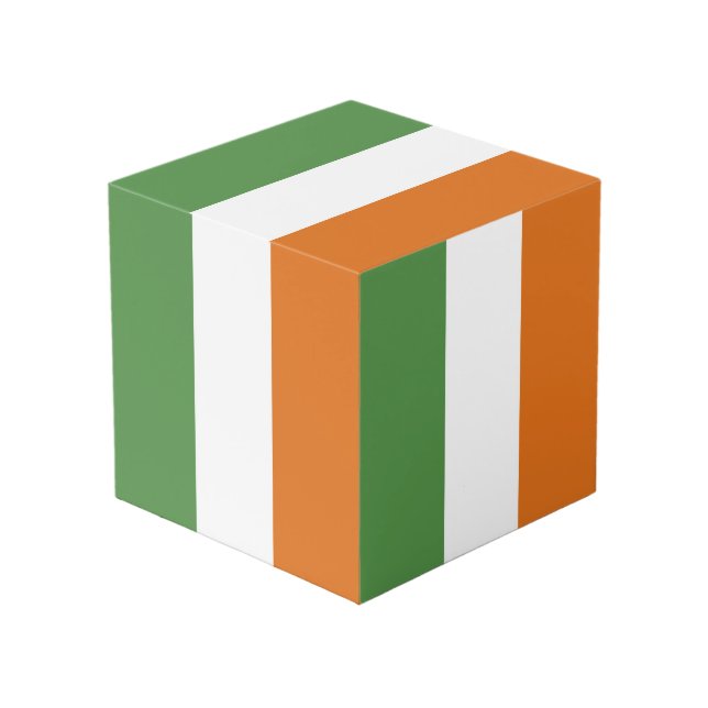 Cubo Bandera de Irlanda (Angulo Anverso)