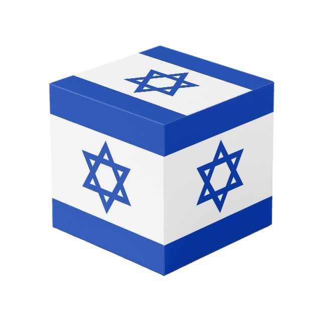 Cubo Bandera de Israel (Angulo Anverso)