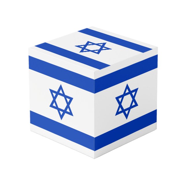 Cubo Bandera de Israel (Angulo Anverso)