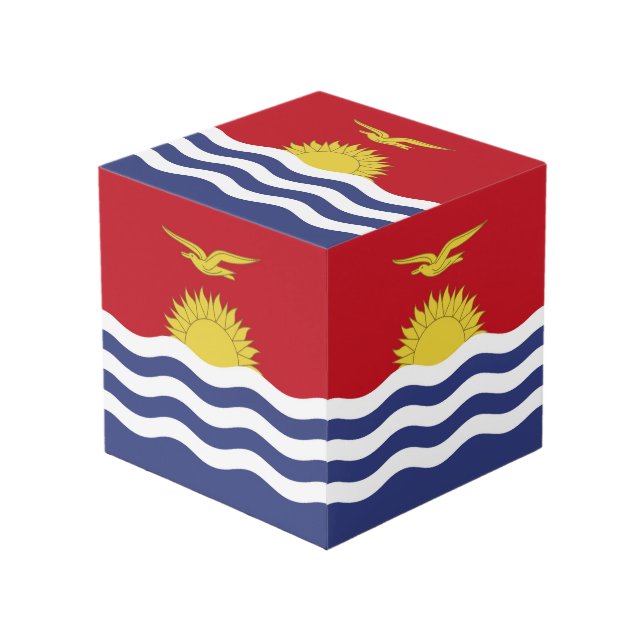 Cubo Bandera de Kiribati (Angulo Anverso)