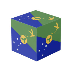 Cubo Bandera de la isla de los navidades