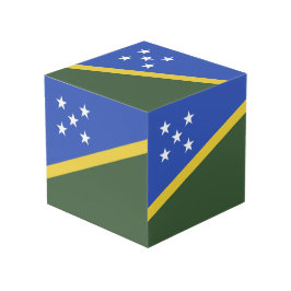 Cubo Bandera de las Islas Salomón
