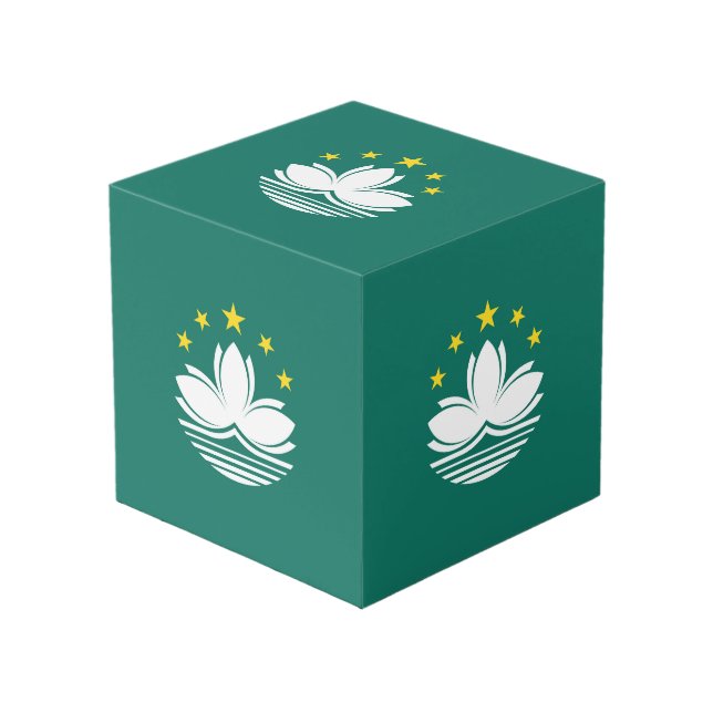 Cubo Bandera de Macao (Angulo Anverso)