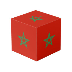 Cubo Bandera de Marruecos