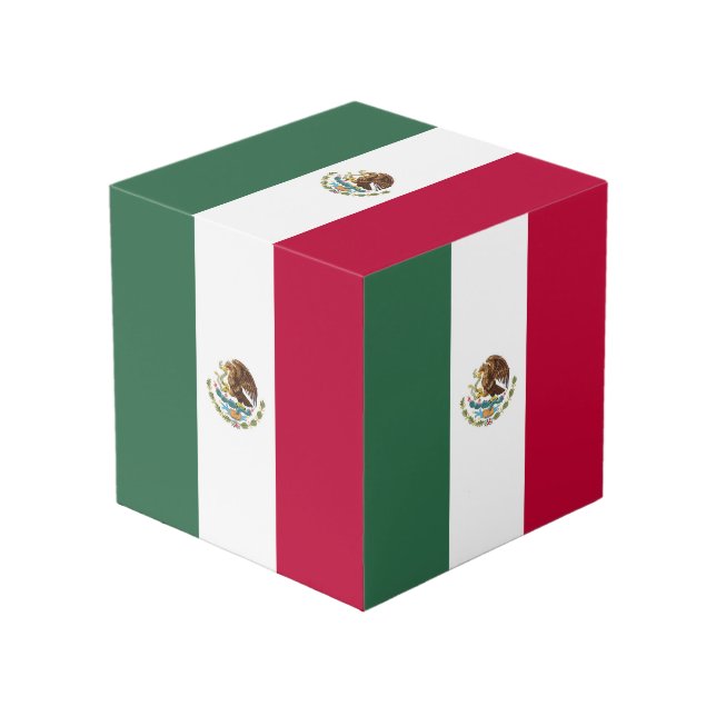 Cubo Bandera de México (Angulo Anverso)