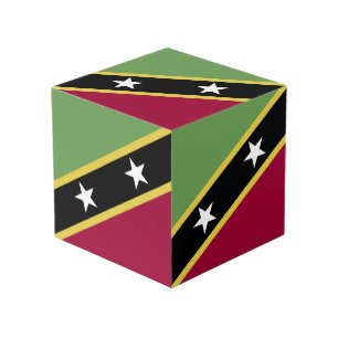 Cubo bandera de San Cristóbal y Nieves