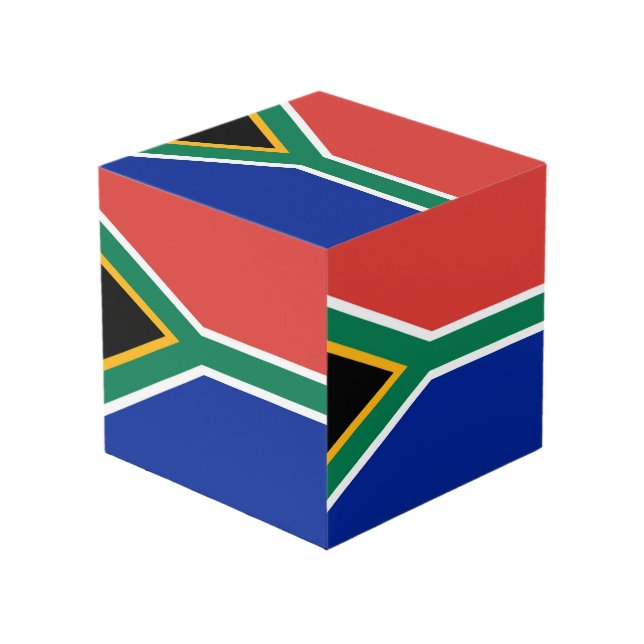 Cubo Bandera de Sudáfrica (Angulo Anverso)