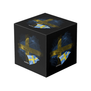 Cubo bandera de Suecia