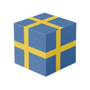 Cubo Bandera de Suecia