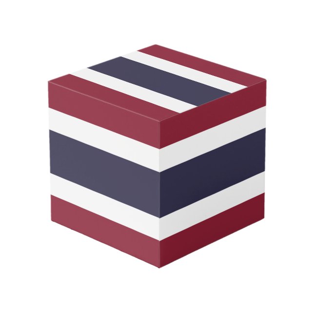 Cubo Bandera de Tailandia (Angulo Anverso)