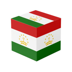 Cubo Bandera de Tayikistán