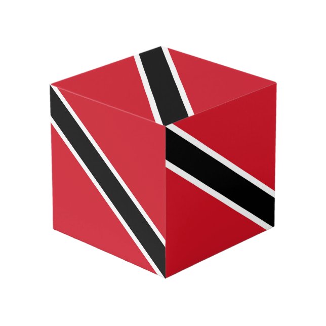 Cubo Bandera de Trinidad y Tobago (Angulo Anverso)