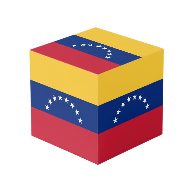 Cubo Bandera de Venezuela (Angulo Anverso)