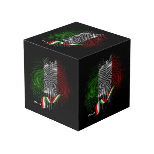 Cubo bandera italiana