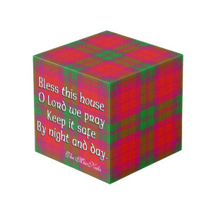 Cubo Bendición para la casa del clan MacNab Tartan